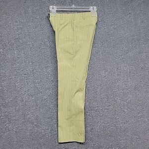 Vintage Koratron Boys SZ 22 X 24" Green Plaid Dress Pants